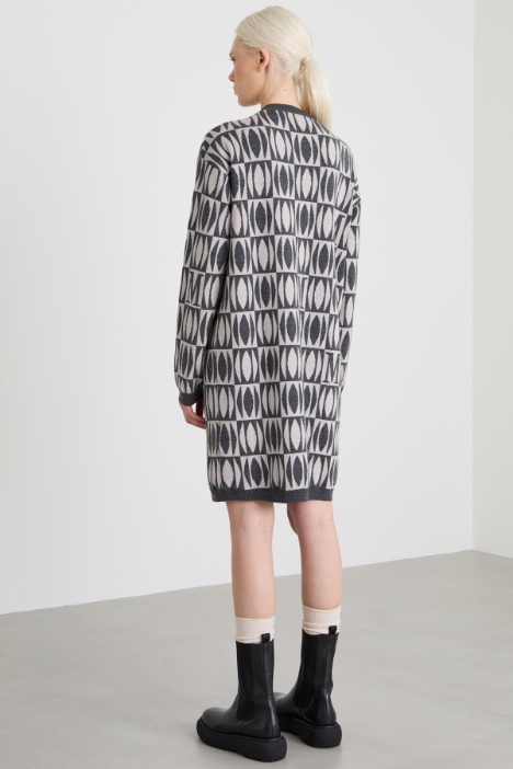 Abito in maglia jacquard