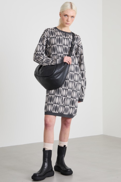 Jacquard knit dress Intrend