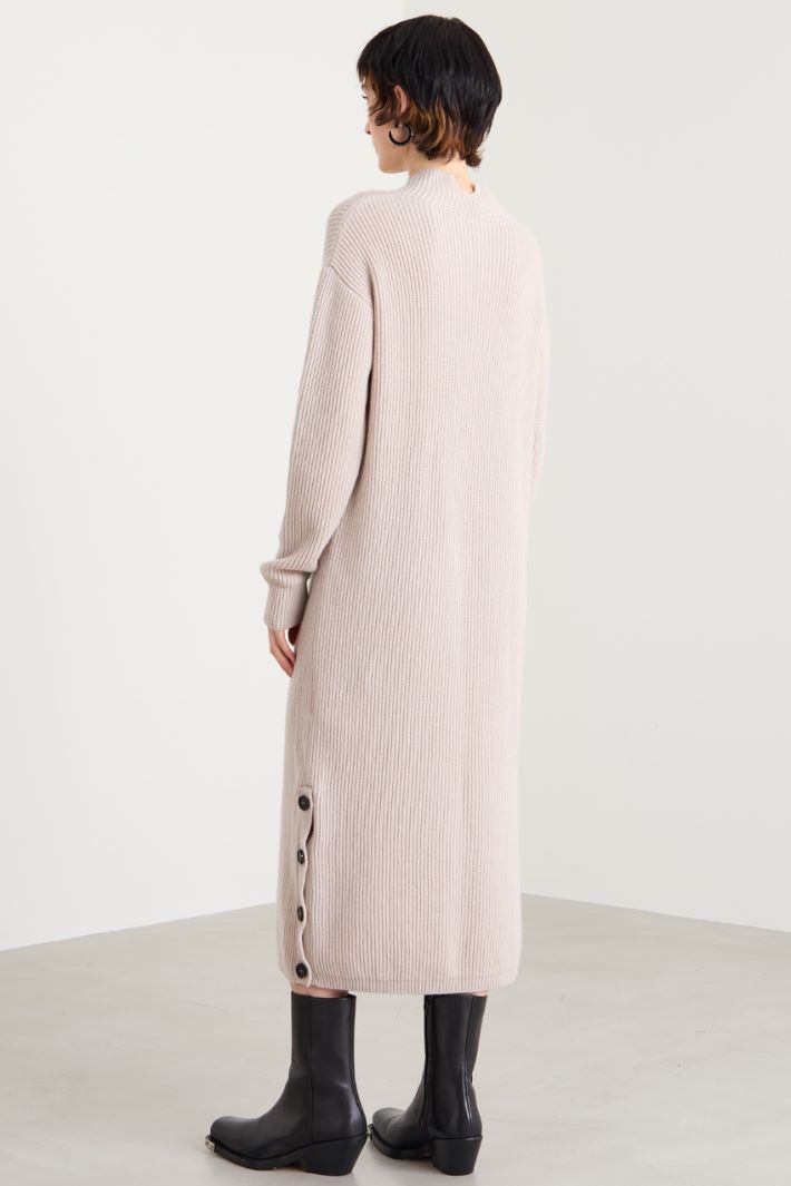 Wool and cashmere turtleneck dress Intrend - 3