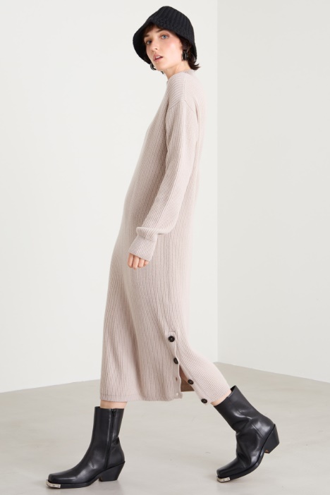 Wool and cashmere turtleneck dress Intrend