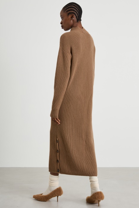 Abito dolcevita in lana e cashmere