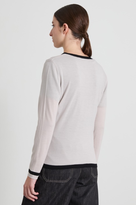 Cardigan in filato di lana