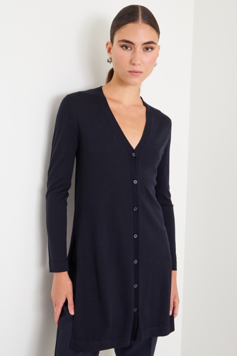 Cardigan lungo in lana Intrend