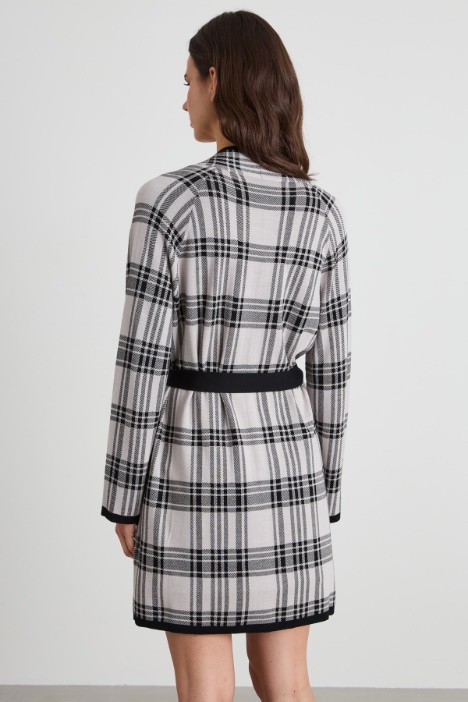 Cardigan in lana jacquard