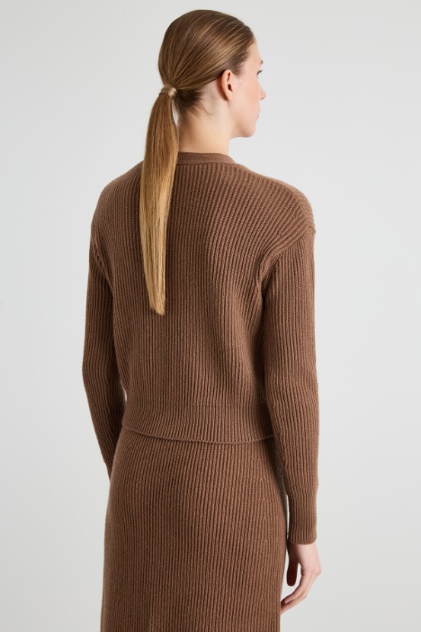 Cardigan cropped a coste