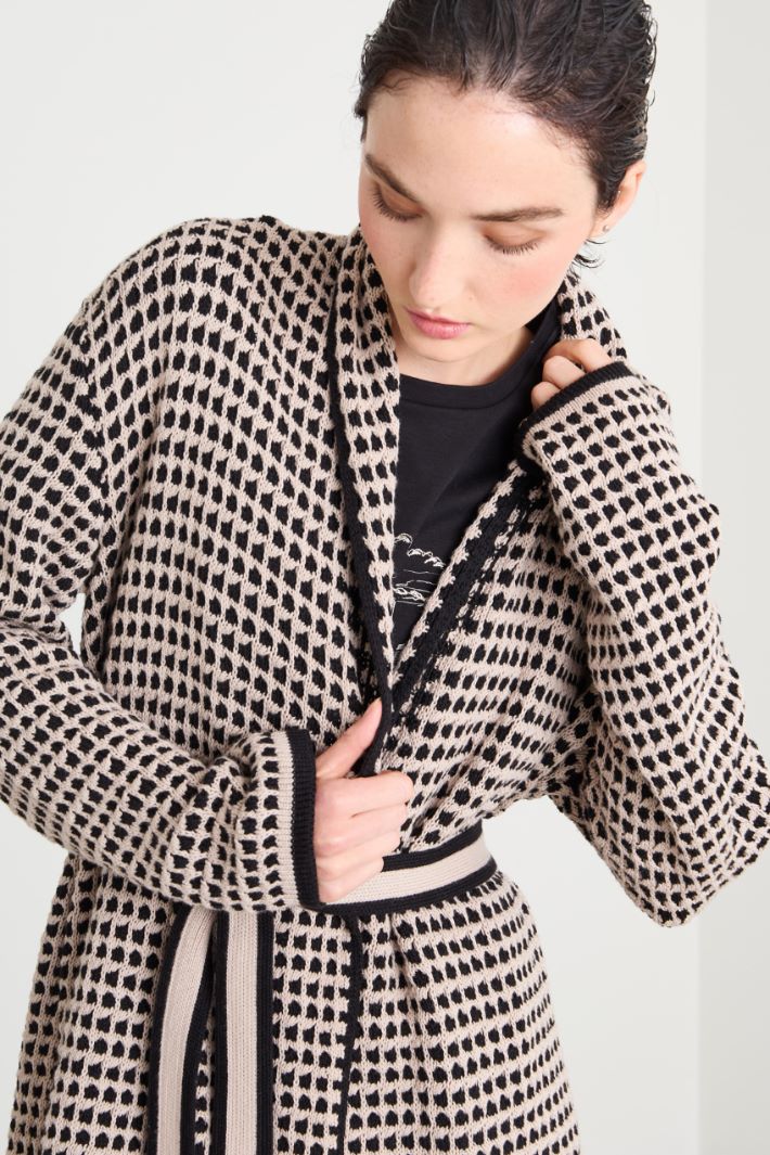Cotton-knit cardigan Intrend - 4