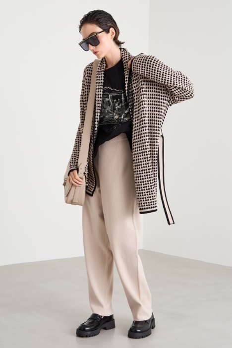 Cotton-knit cardigan Intrend