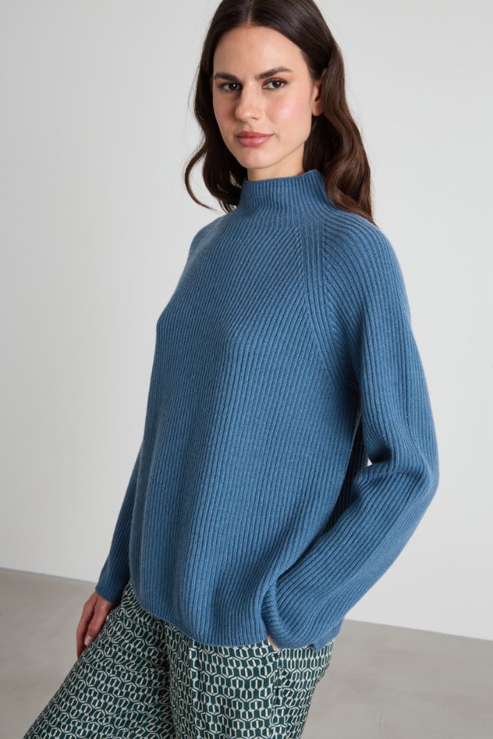 Rib-knit sweater Intrend - 4
