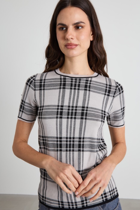 Maglia in lana jacquard