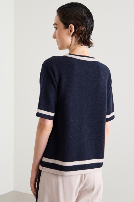 Maglia in lana con intarsio