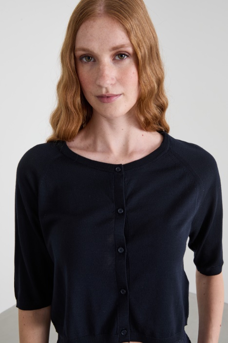 Coprispalle in filato di lana