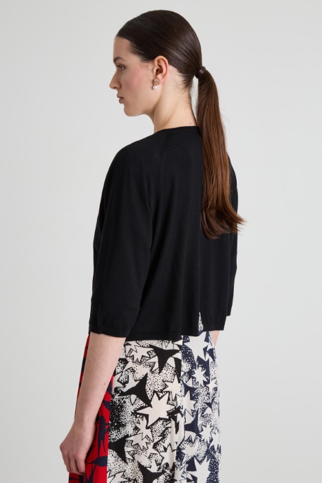 Coprispalle in filato di lana