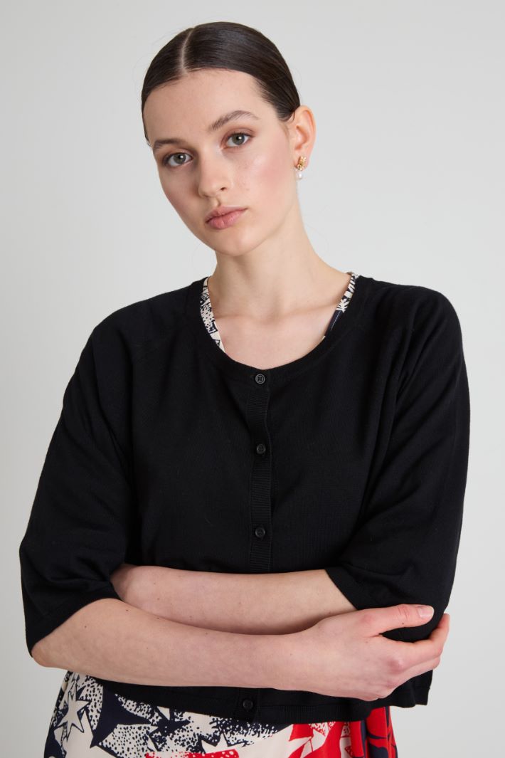 Wool yarn shrug Intrend