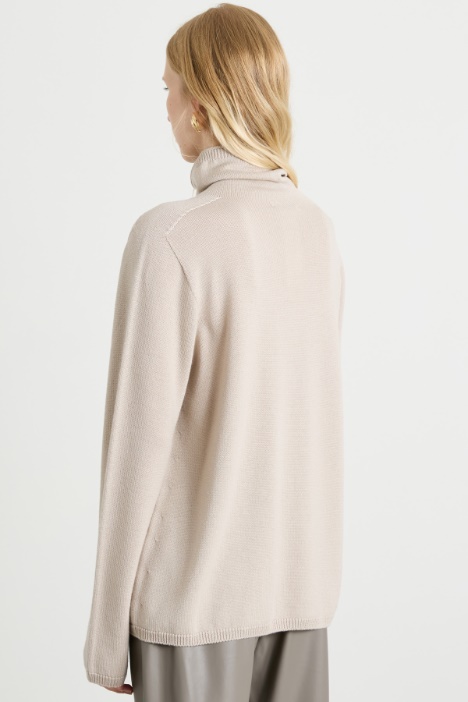 Jersey de cuello alto de lana