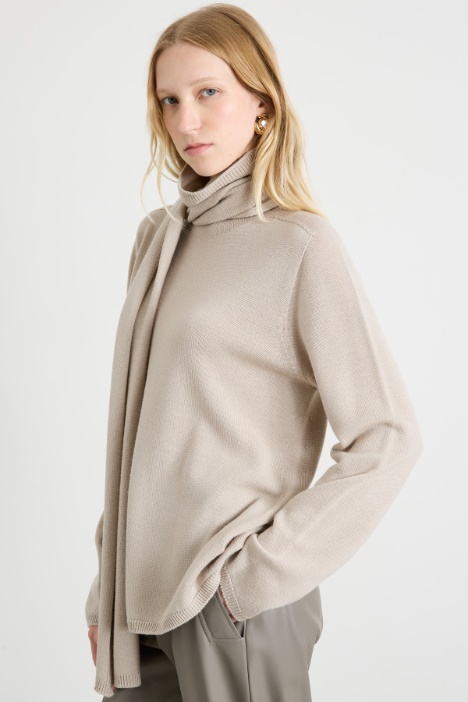 Jersey de cuello alto de lana Intrend