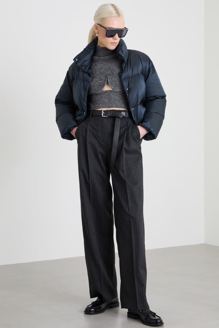 Quilted cropped down jacket Intrend