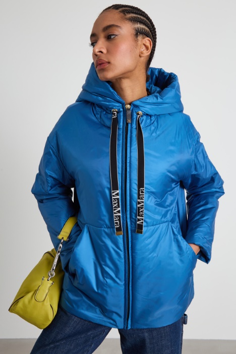 Anorak acolchado en satén técnico