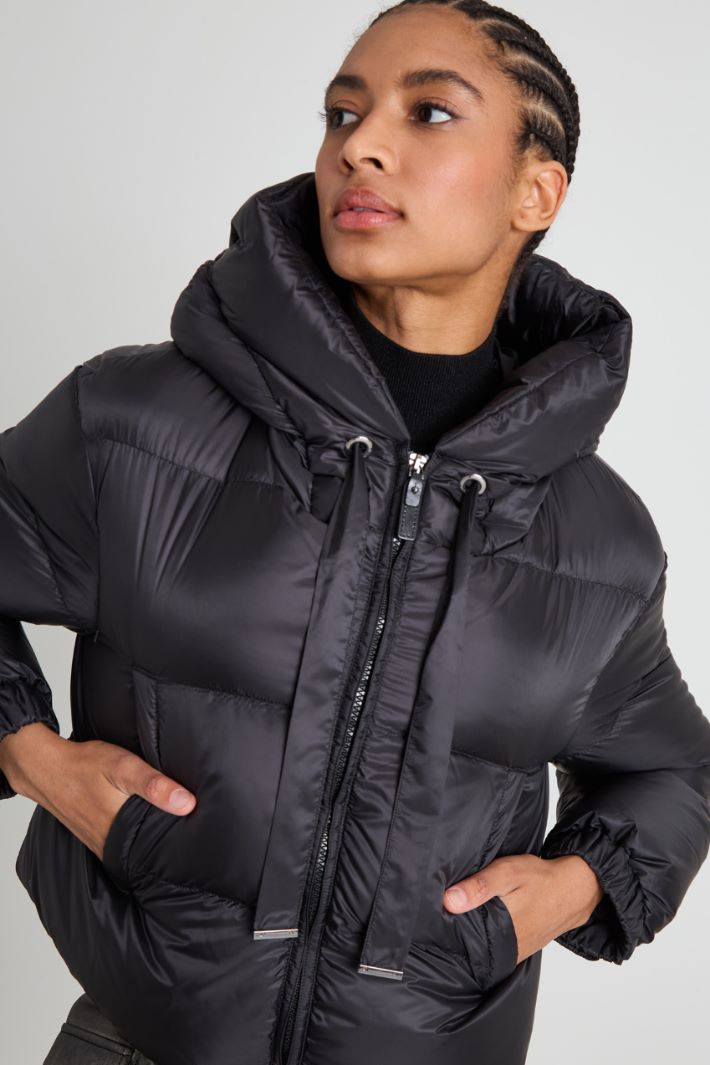 Quilted down jacket with hood Intrend - 4