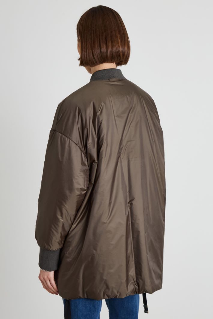 Reversible technical canvas bomber jacket Intrend - 3
