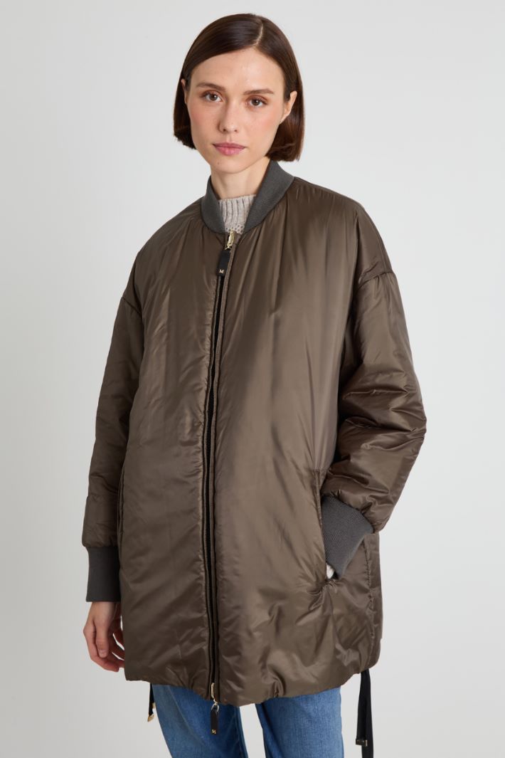 Reversible technical canvas bomber jacket Intrend - 2