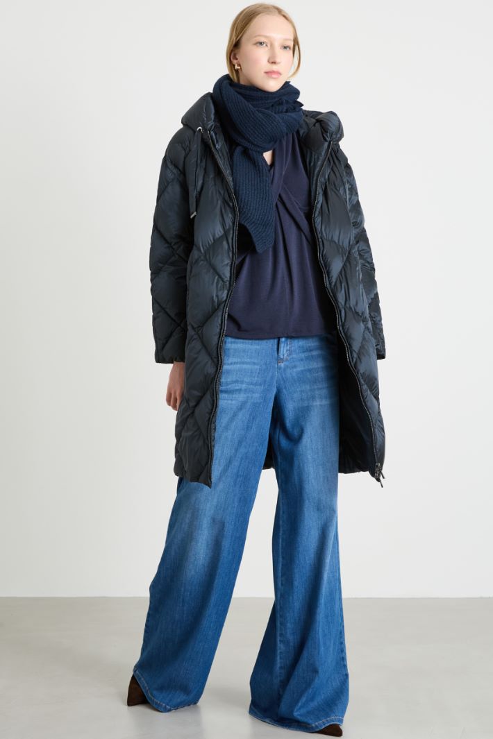 Long quilted down jacket Intrend