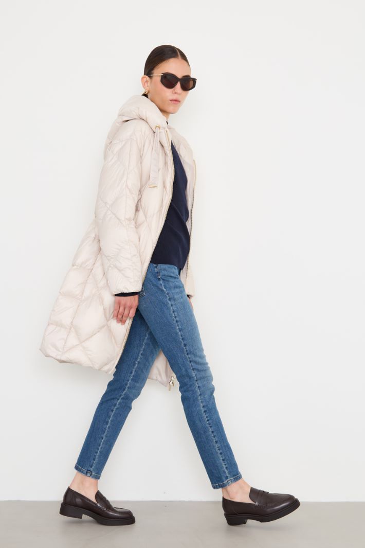 Long quilted down jacket Intrend