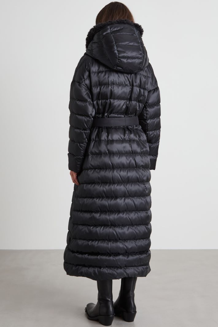 Down jacket with plush inserts Intrend - 3