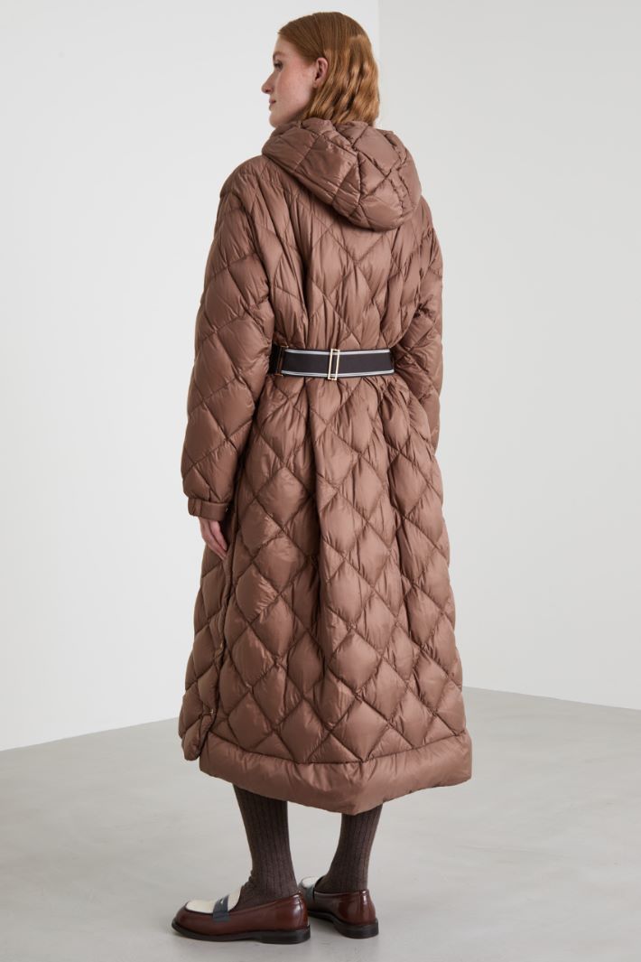 Long down jacket with elastic waistband Intrend - 3