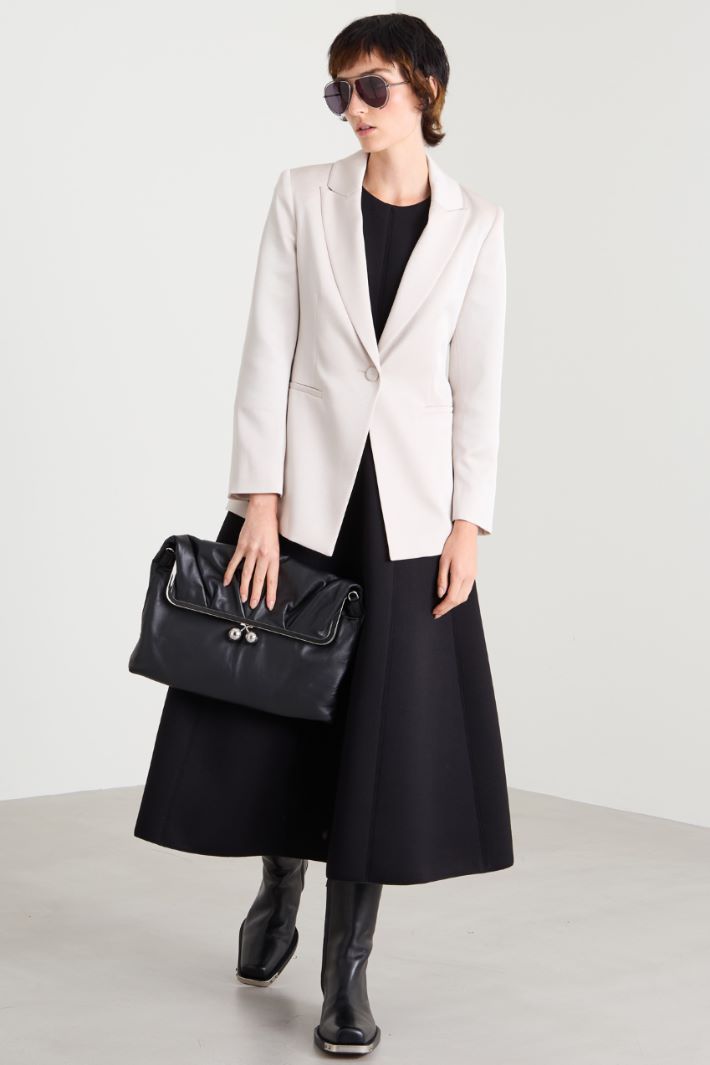 Flared compact jersey dress Intrend