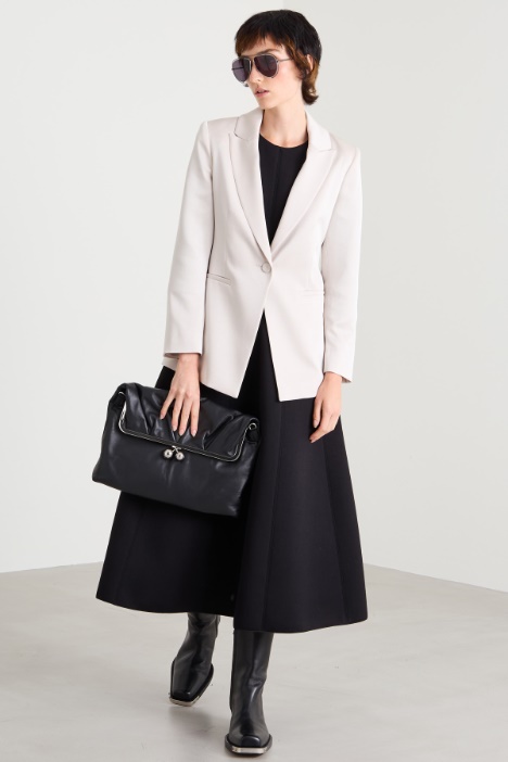Flared compact jersey dress Intrend