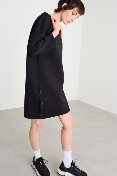 Abito corto in jersey compatto