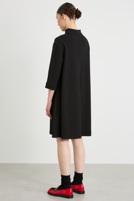 Abito in jersey crépe