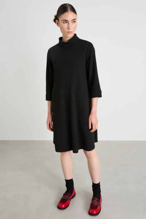 Abito in jersey crépe