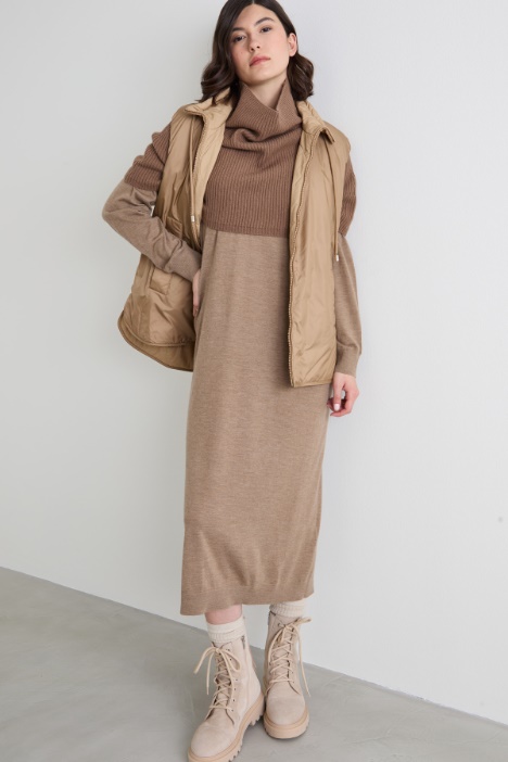 Cappa in lana e cashmere a coste Intrend - 2