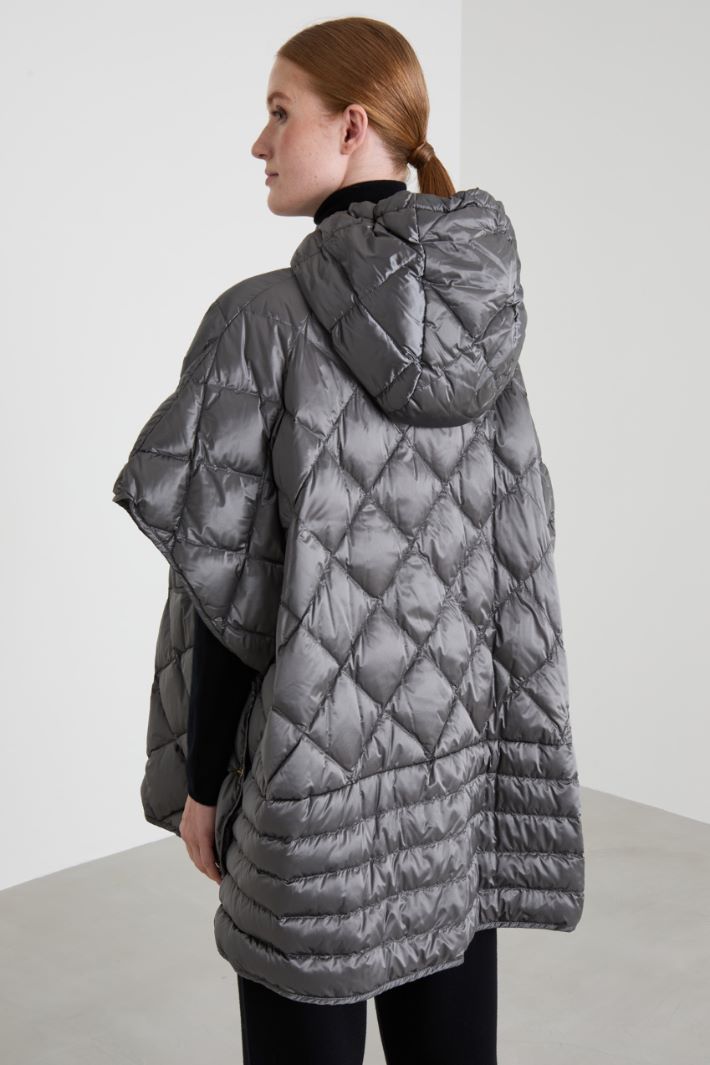 Quilted padded cape Intrend - 3