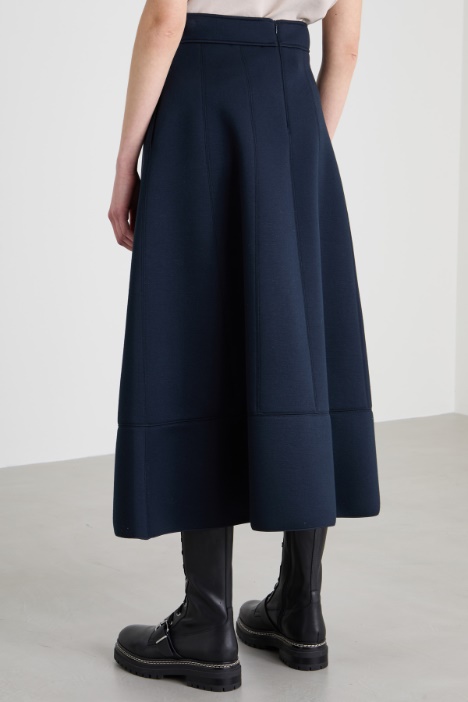 Falda evasé de punto