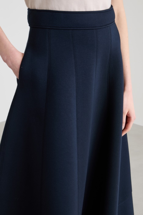 Falda evasé de punto