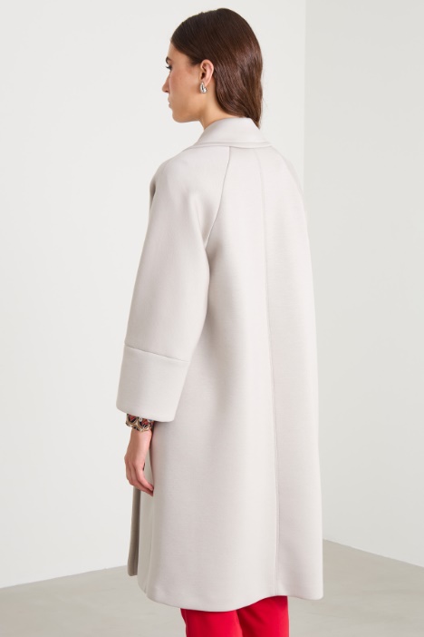 Cappotto in jersey compatto