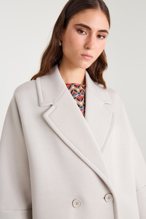 Cappotto in jersey compatto