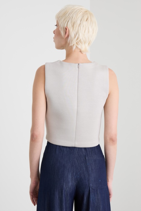 Top in jersey compatto