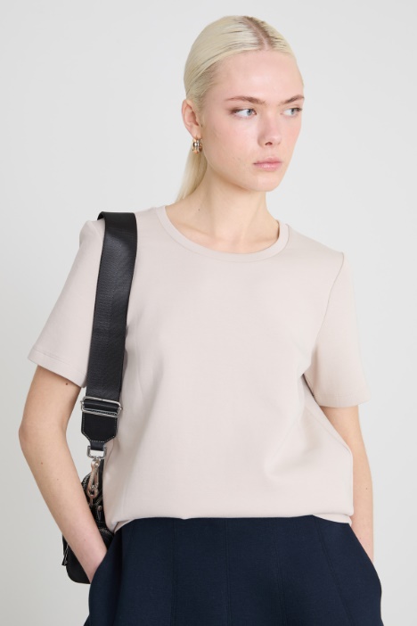 T-shirt in jersey compatto Intrend