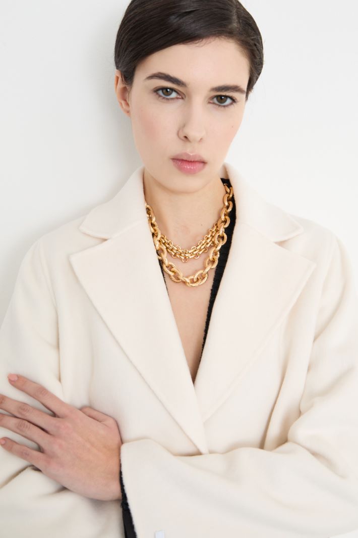 Double-faced wool-blend coat Intrend - 3