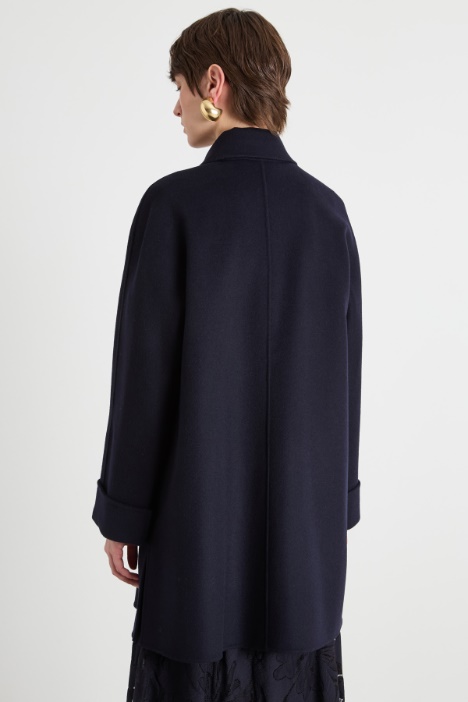 Cappotto con colletto a camicia