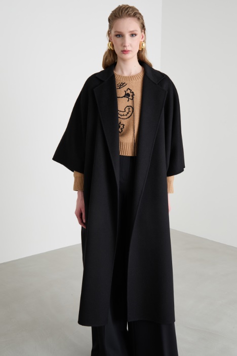 Cappotto open-front a uovo