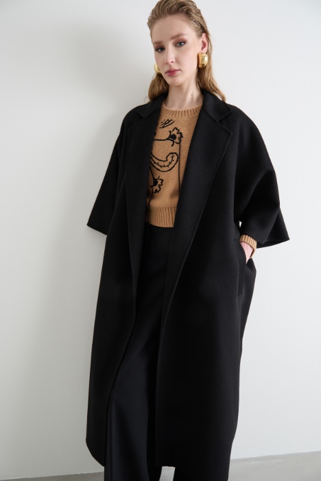 Cappotto open-front a uovo