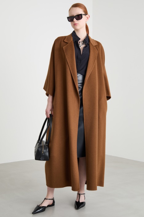 Open-front cocoon coat Intrend