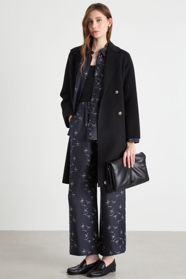 Cappotto dritto in tessuto doppio Intrend