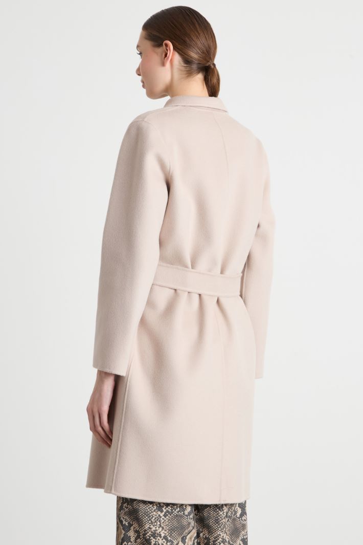 Straight-fit double-faced wool coat Intrend - 4
