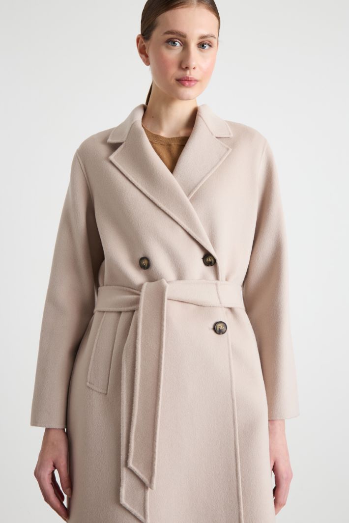 Straight-fit double-faced wool coat Intrend - 3