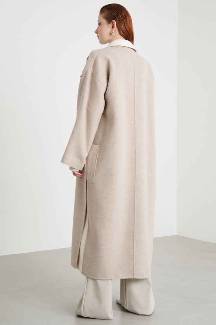 Cappotto lungo open-front - BEIGE - Intrend - 4